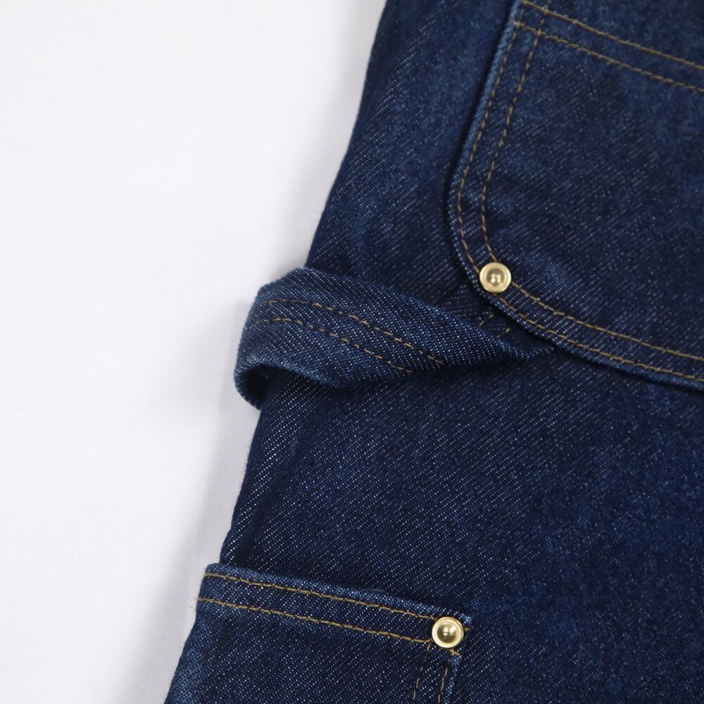 Vintage Carhartt B07 DNM Dark Blue Jeans Denim Double Knee Carpenter Pant 32x31 - Picture 9 of 13